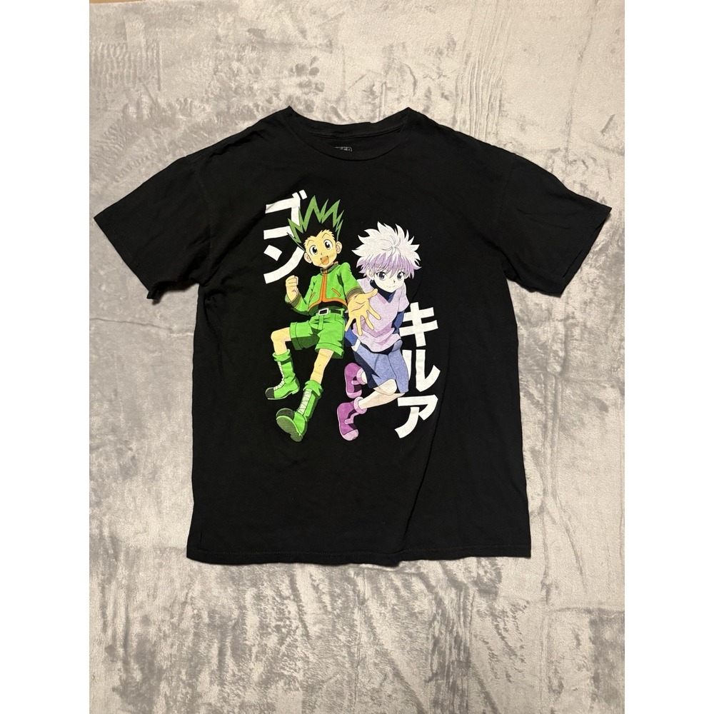 Anime Hunter X Hunter Duo Black Mens L Graphic T-Shirt